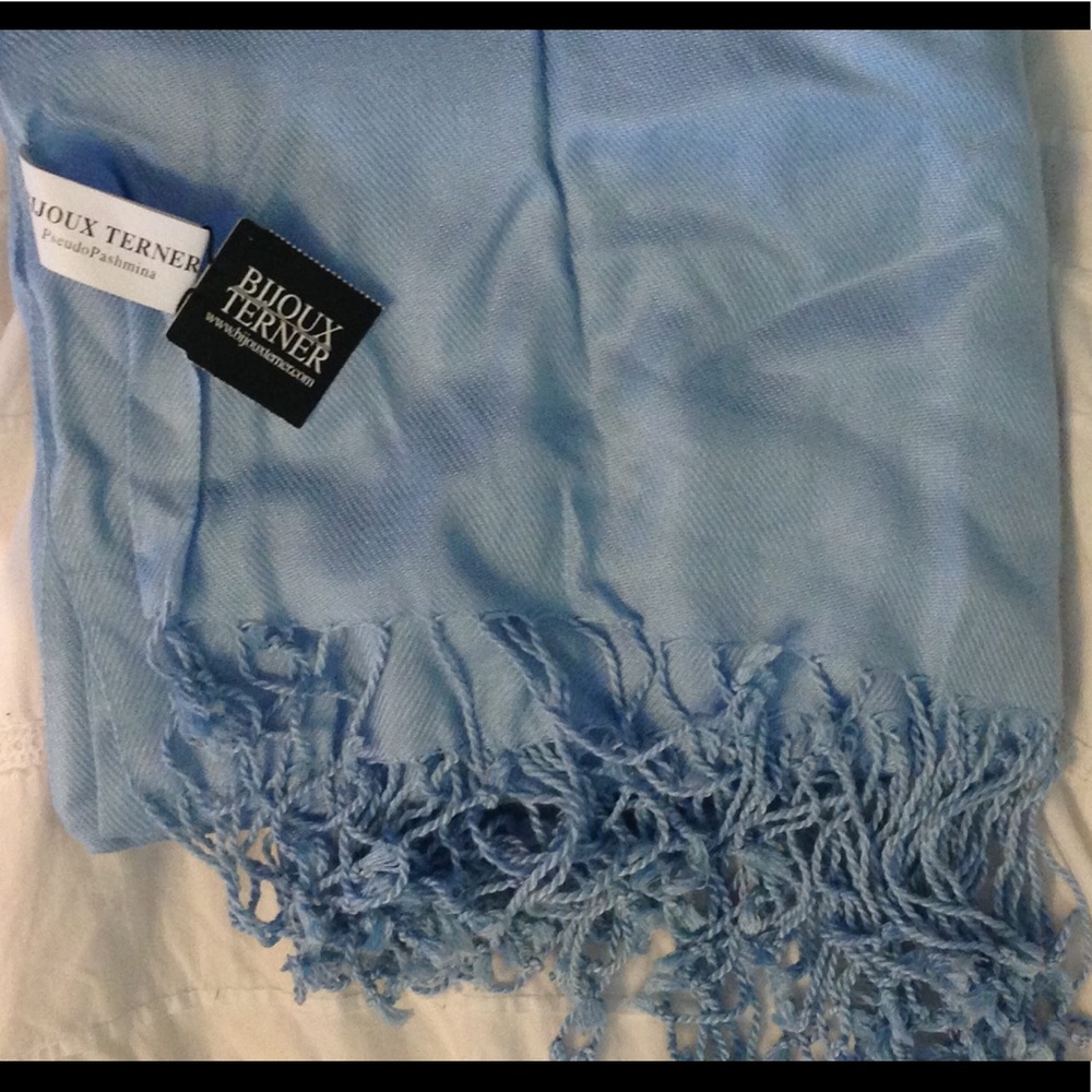 Pashmina Scarf Wrap by Bijoux Turner - Baby Blue
